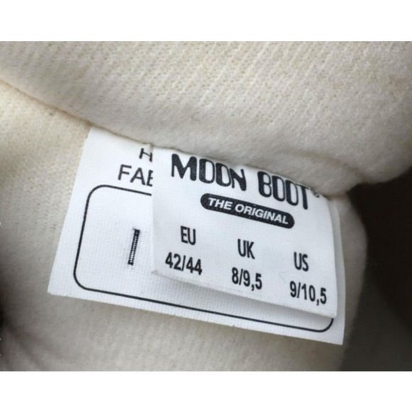 Moon Boot NYLON Black Boots Size 9/10.5 - Picture 5 of 5